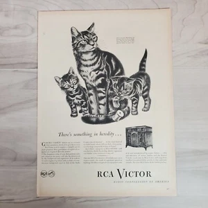 Stampa Originale Vintage 1945 Pubblicità Victor Victrola Ad Ephemera Art Decoration - Foto 1 di 12