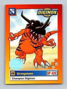 Digimon Animated Series 1 - EXCLUSIVE Greymon 19 of 34 - Upper Deck 1999