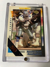 1992 Emmitt Smith Wildcard 50 stripe HOF