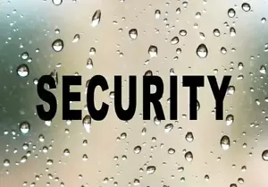 SECURITY Self-Adhesive Wording for Vehicles / Windows - Picture 1 of 2