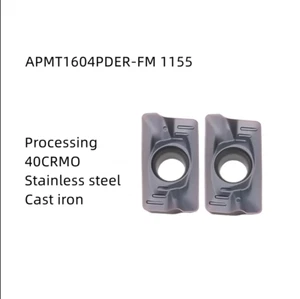 APMT1604PDER-FM 1155 Processing Stainless steel Castiron carbide inserts 10pcs - Picture 1 of 4