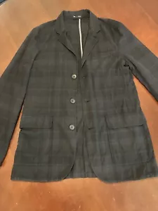 Early 2000s Men’s Gap Lightweight Cotton 3 Button Plaid Madras Blazer Jacket - Picture 1 of 14