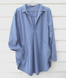 NEU CP Shades Teton Shirt Tunika Indigoblau Baby Cord Gr. Large - Bild 1 von 6