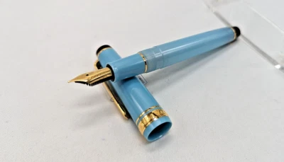 SAILOR SHIKIORI Light Blue Fountain Pen 14K-585 MF Nib Slim+converter - Image 1 of 4