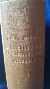 Entstehung und Ausbreitung der Alchemie. 1919 Monumentalwerk