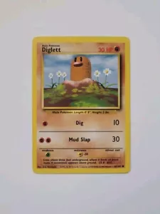 VINTAGE Pokemon - COMMON - 47/102 - Diglett - NEAR MINT/MINT - FREE SHIPPING - Bild 1 von 2