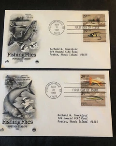 Colección de fundas de primer día pesca con mosca Vermont Statehood X-22 - Imagen 1 de 6
