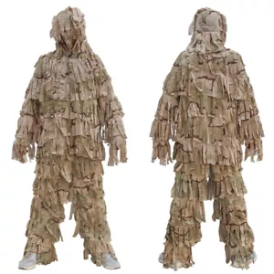 Traje de Caza con Camuflaje con Camuflaje Traje Ghillie CS Combate al Aire Libre Chaqueta Deportiva - Imagen 1 de 13