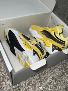 Toddler Rare PUMA RS-X x Pokemon Pikachu Yellow Black speckled sz 5C ADORABLE! - Picture 1 of 6