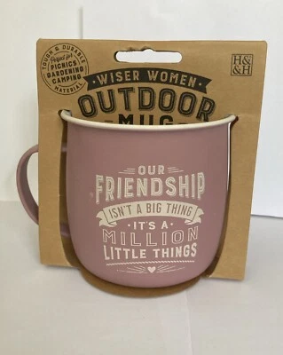 History & Heraldry Mug  ‘Friendship’ Outdoor Mug Picnics Camping Gardening - Image 1 of 4