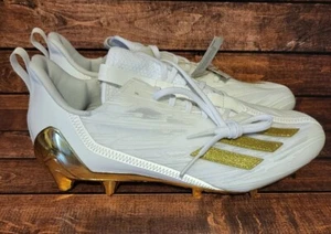 Botines de fútbol Adidas Adizero oro blanco metálico GX5122 para hombre talla 9,5-10 - Imagen 1 de 4