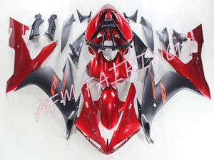 Candy Red Black ABS Injection Mold Bodywork Fairing Kit for YZF R1 2004-2006 - Picture 1 of 7