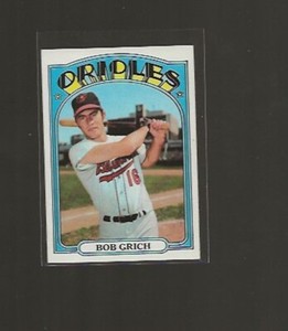 1972 TOPPS BOB GRICH #338 EX+ HIGHER GRADE