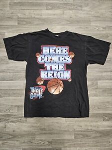 Vintage 90's That's Game NBA Basketball T-shirt Size Large Here Comes The Reign 