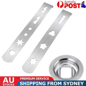 2 Pcs Biscuit Mould Stainless Steel with Connection Ring for Size 5 Meat Grinder - Picture 1 of 11