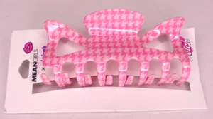 Mean Girls x Claire's Hair Clip Pink Houndstooth NEW NWT So Fetch - Picture 1 of 2
