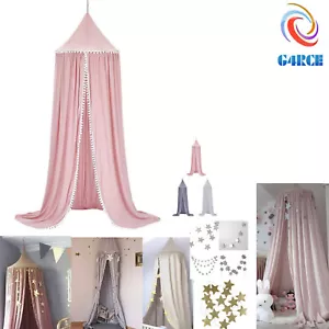 Bola redonda cama para niños dosel funda mosquitera cortina ropa de cama domo tienda - Imagen 1 de 13