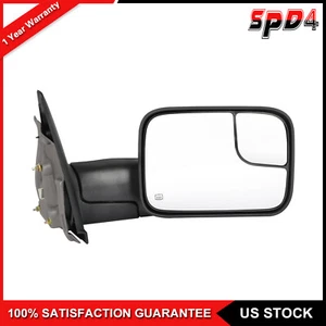 Passenger Side Power Heated Tow Mirror for 2003-2008 Dodge RAM1500 2500 3500 - Picture 1 of 9