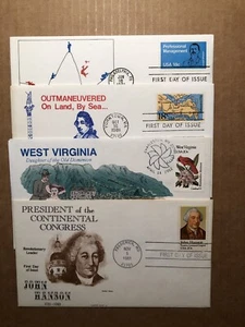 4 DIFFERENT “LAND’S END” FDC’S FROM 1981-1982 (#5, 10, 12, 17) - Picture 1 of 5