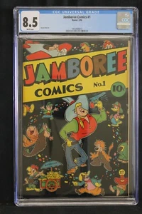 JAMBOREE #1 - ROUND COMICS 1946 - SLABBED CGC 8.5 - Bild 1 von 2