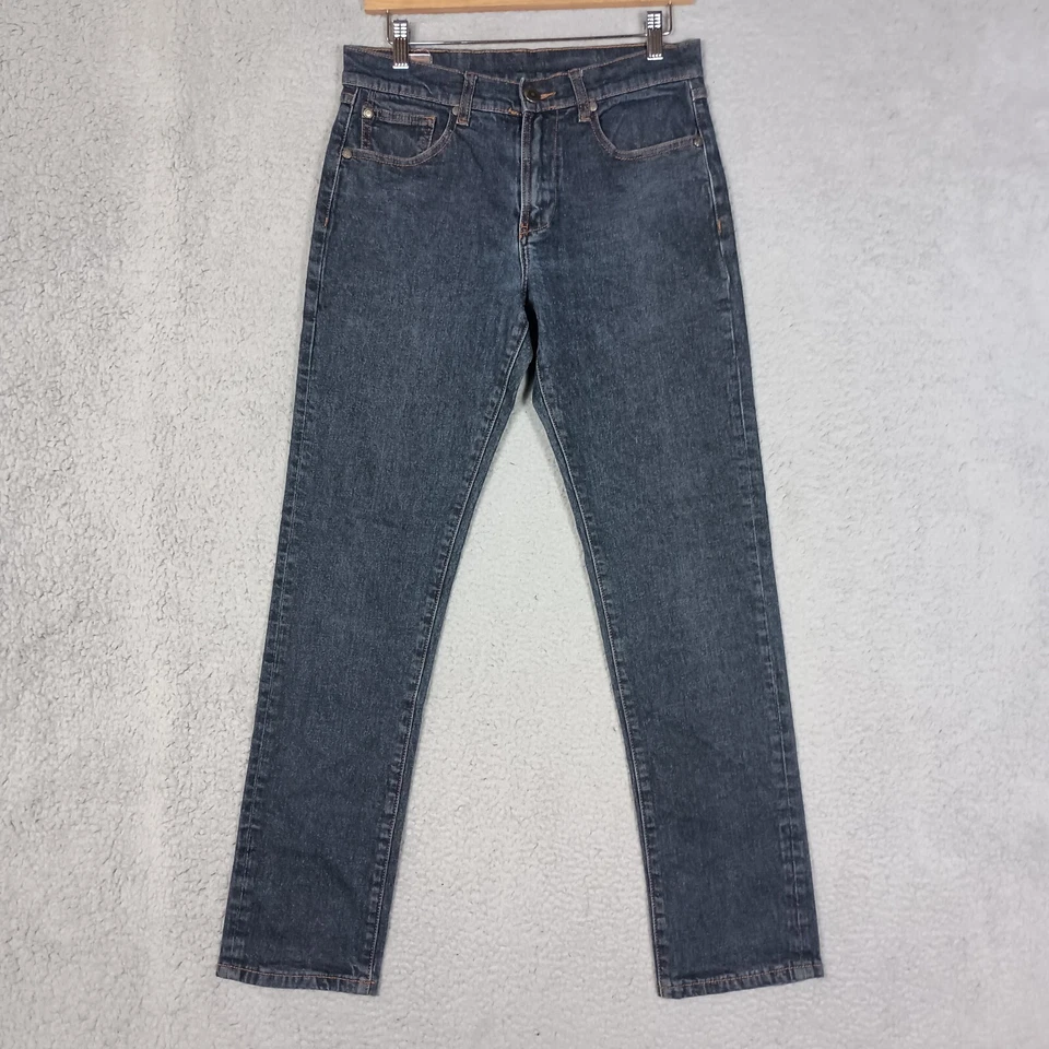 Pantalones de mezclilla Ben Sherman para hombre 30 x 32 azul tiro medio calce ajustado pierna recta retro Foto 1 de 4