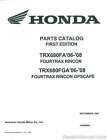 Parts Manual Honda TRX680FA 2006 FOURTRAX RINCON TRX680FGA 2006 FOURTRAX RINC...