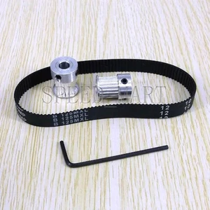 2 poleas de sincronización tipo MXL 20 dientes diámetro 6,35 mm para motor paso a paso + correa de 100 MXL - Imagen 1 de 7