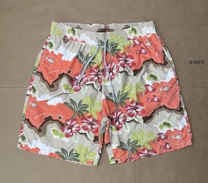 Vilebrequin Men’s 2XL Swim Trunks Hawaiian Floral Boardshorts DAMAGED LINER - Picture 1 of 7