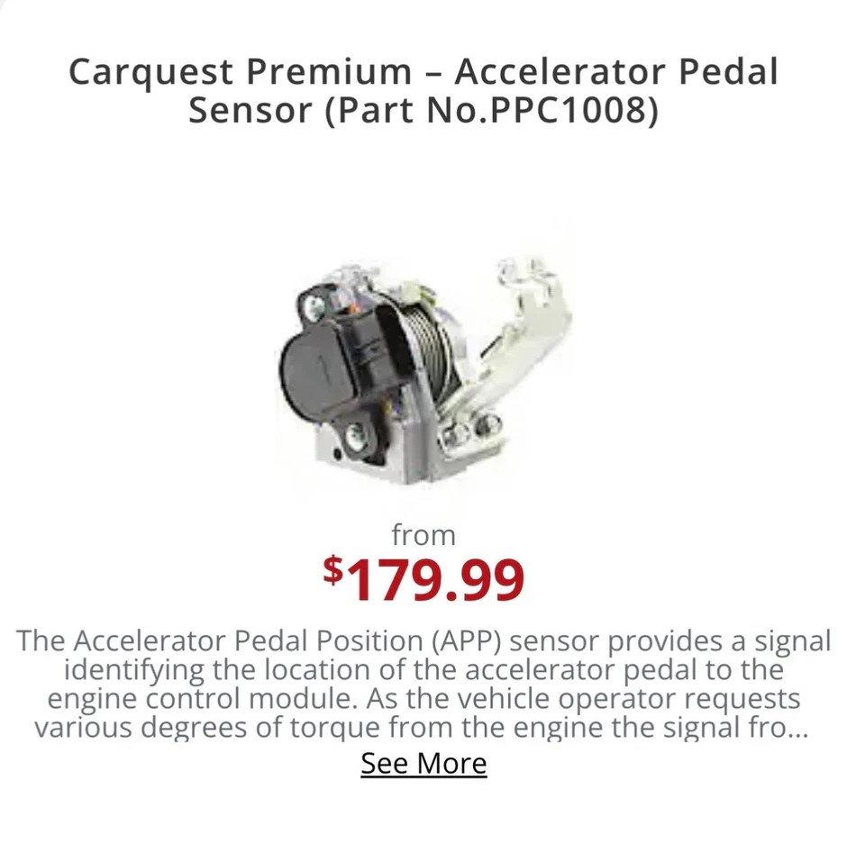 NUEVO Sensor de pedal acelerador Dorman 699-199 para Honda Ridgeline, Accord, Acura Foto 1 de 1