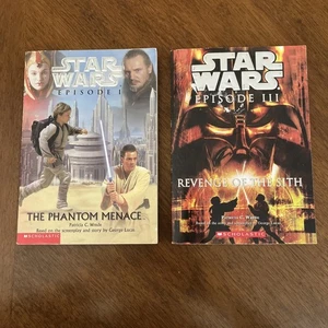Lot of 2 STAR WARS Scholastic Paperback Books: Children’s Chapter Books, Novels - Imagen 1 de 6