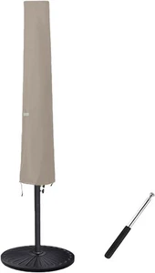 Umbrella Cover for 6–9ft Patio Umbrellas, Waterproof with Zipper and Rod - Picture 1 of 5
