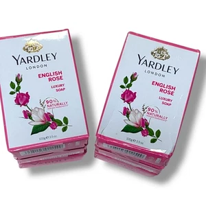 Yardley London sapone di lusso rosa inglese 100 g 3,5 oz confezione da 6 barrette - Foto 1 di 4