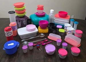HUGE Tupperware Lot – Bowls, Cups, Containers, Lids, Utensils & More - Picture 1 of 6