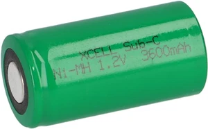 Batería XCell Sub-C 1.2V 3600mAh X3600SCR Celda Industrial - Imagen 1 de 7