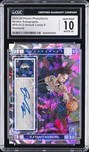 2023-24 PANINI PHOTOGENIC RC AUTOS, DIAMOND DERECK LIVELY II CGC 10 GEM MINT - Picture 1 of 2