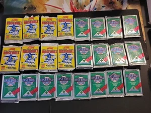 24x Packs Lot-16×1990 Upper Deck/8×Score Baseball Cards Sealed-SEE Description - Picture 1 of 9