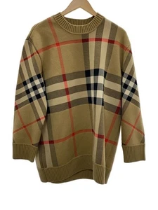Maglia e maglione BURBERRY London (spessa) M poliestere BEG check usato - Foto 1 di 6