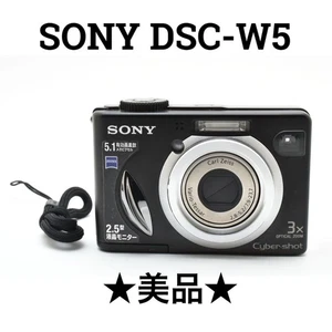 Sony Camera DSC W5 Compact Digital Camera 5MP 3x Optical Zoom Japan Pro - Picture 1 of 12