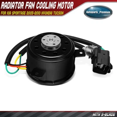 Motor de refrigeración del ventilador del radiador para Kia Sportage 2005-2010 Hyundai Tucson 2005-2009 Foto 1 de 4