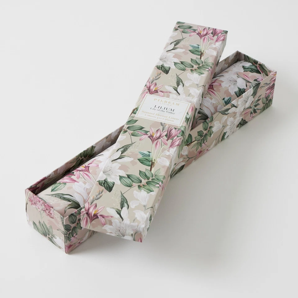 SCENTED DRAWER LINERS gift box perfume Lilium Lily of the Valley flowers - image 1 of 1