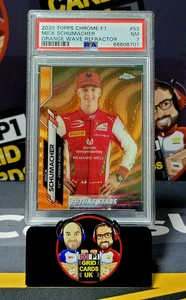 Mick Schumacher 01/25 Orange Wave Refractor - PSA 7 #53 - Topps Chrome F1 2020 - Bild 1 von 1