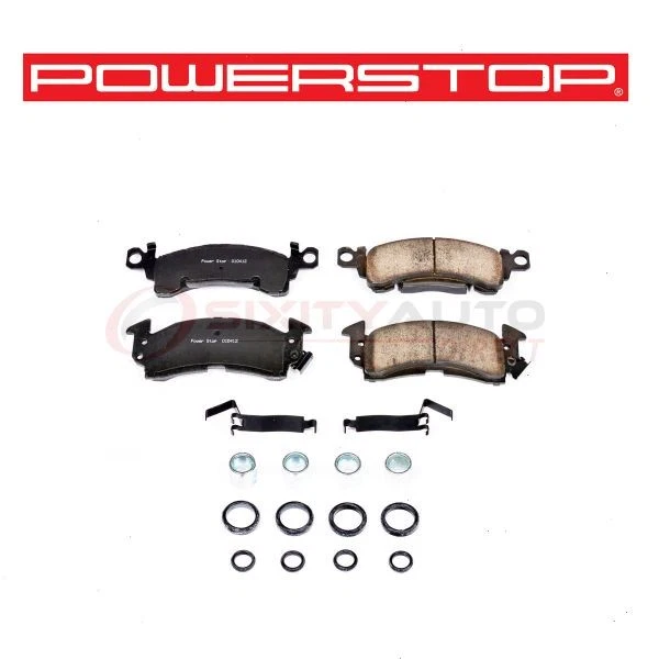 PowerStop Front Disc Brake Pad & Hardware Kit for 1987 Chevrolet R20 ga - Imagem 1 de 4