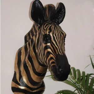 Zebra Head wall bust Indoor Ornament - Picture 1 of 1