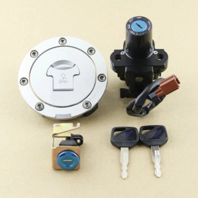 Interruptor de encendido tapa de gas combustible llave de bloqueo de asiento para Honda CBR1000RR Fireblade 04-07 Foto 1 de 2