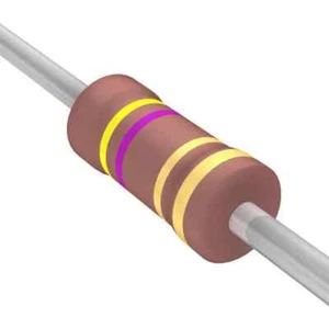 2 pcs 4.7 ohms 5%, 2W metal film resistors. P/N FMP200JR-52-4R7 - Picture 1 of 2
