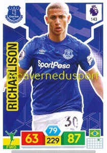 143 RICHARLISON # EVERTON FC PANINI PREMIER LEAGUE 2019 2020 ADRENALYN - Picture 1 of 1