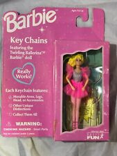 Twirling Ballerina Barbie Doll KeyChain 1996 Basic Fun #720-0 Never opened