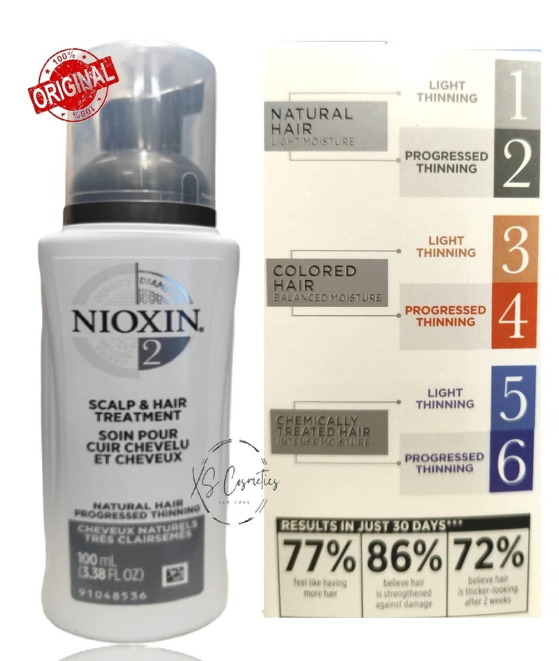 Tratamiento para cuero cabelludo y cabello Nioxin System 2 3,38 oz SIN CAJA Foto 1 de 1