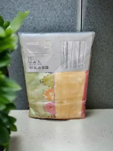IKEA Hokus 2 Vorhangpaneele 47""x89"" helle skurrile mehrfarbige Krawatten Rücken Neu - Bild 1 von 22