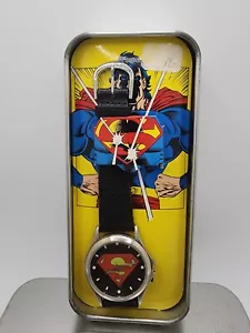 Superman Man Of Steel Acme Animated Quartz Wrist Watch Tin - Picture 1 of 3
